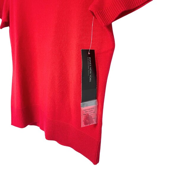Jones New York Cashmere Sweater NWT Womens PS Cherry Red Chic Luxury Old Money - Picture 4 of 10